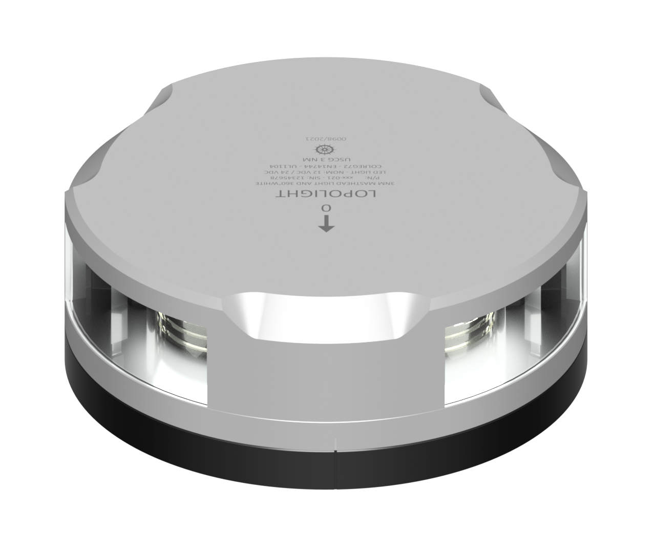 3nm Masthead/360° White, silver w/FB base 3nm Masthead/360° White, silver w/FB base